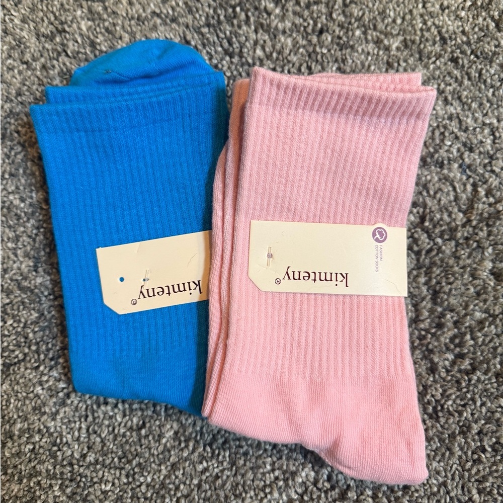 Blue and Pink Socks Set